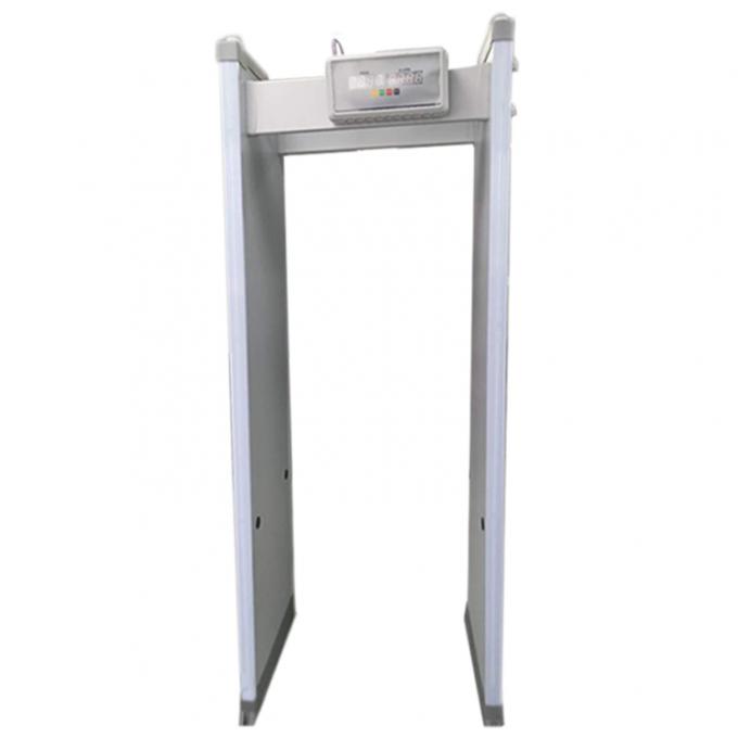 18 33 Zones Body Metal Detectors Outside Waterproof Walk Through Metal Inspection Gate