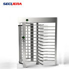 Hotel Access Control Double Lane Full Height Turnstile With IC ID Card Reader turnstile barrier gate