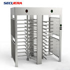 Hotel Access Control Double Lane Full Height Turnstile With IC ID Card Reader turnstile barrier gate