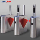 Face Recognition Pedestrian Control Electronic Flap Barrier Gate/ Acrylic Counter Turnstiles