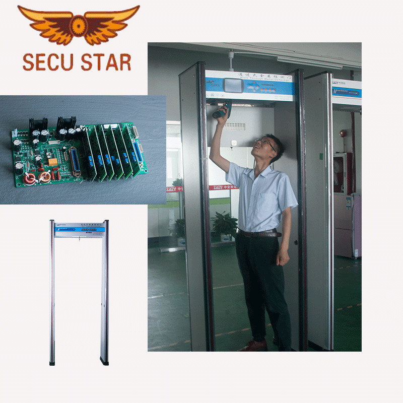 Pass Through Multi Zone Metal Detector Security Gate 0255 Adjusted