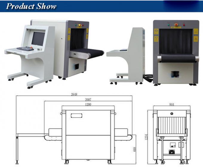 Oil Cooling Security X Ray Baggage Scanner Edge Enhancement High