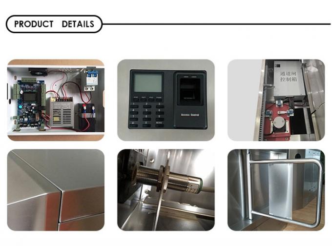 Door Security Turnstile Access Control System Coin Operated Gate AC100-240V