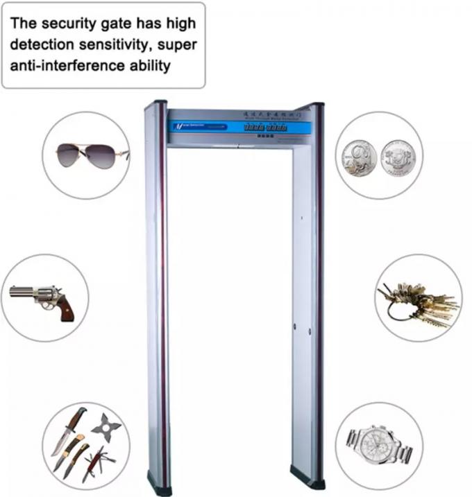 walk through metal detector Metal Detector Door Frame With 6 / 18 Alarm