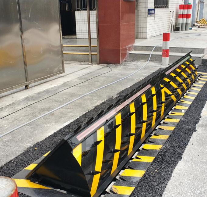 Anti Crash Hydraulic Rising Bollards Vehicle Barrier A3 Steel 500mm