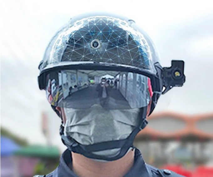 Rapid Emergency Response Smart Infrared Helmet Quick Temperature Check