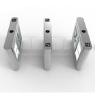 RFID Interface Swing Automatic Turnstiles Stainless Steel Security Access Supermarket Entrance