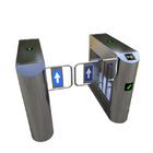 Bank Swing Barrier Automatic Turnstiles RFID Swing Glass Gate For Access Control System
