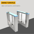 Full Automatic Swing Security Turnstile Gate Fast Speed DC Brushless Motor 50W/24V