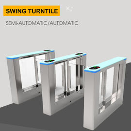 Full Automatic Swing Security Turnstile Gate Fast Speed DC Brushless Motor 50W/24V