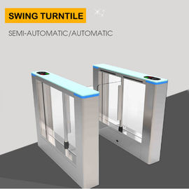 Full Automatic Swing Security Turnstile Gate Fast Speed DC Brushless Motor 50W/24V