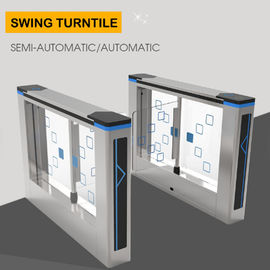 Full Automatic Swing Security Turnstile Gate Fast Speed DC Brushless Motor 50W/24V