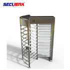 RFID card integrated motorised 304 stainless steel full height high entry exit turnstile barrier gate