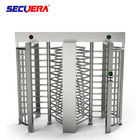 Automatic pedestrian waist high 304 stainless steel swing turnstile with RFID card/fingerprint reader