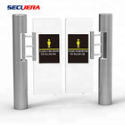 Pedestrian Automatic Sliding Security Entrance Control Swing RFID Turnstile Barrier Gate