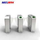 Access control system fingerprint turnstile gate qr code reader flap turnstile barrier gate