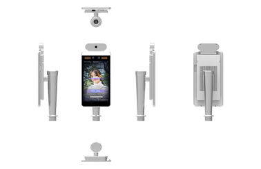 Face Recognition  Walk Through Temperature Scanner Infrared Body For Hospital Public Area