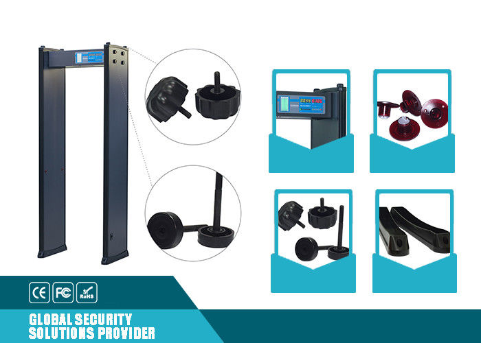 Factory Inspection 200 Sensitivity Archway Metal Detector , 4 Zone Walk Through Security Scanners