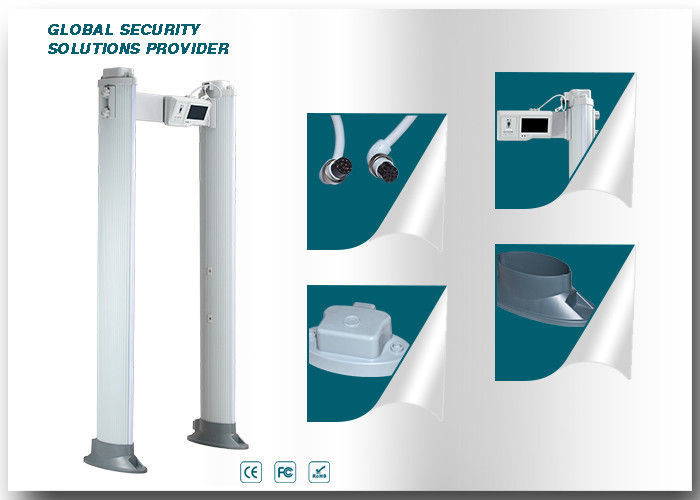 LCD Display 255 Level Body Metal Detectors Gate , Pass Through Metal Detector With Cloud Storage System