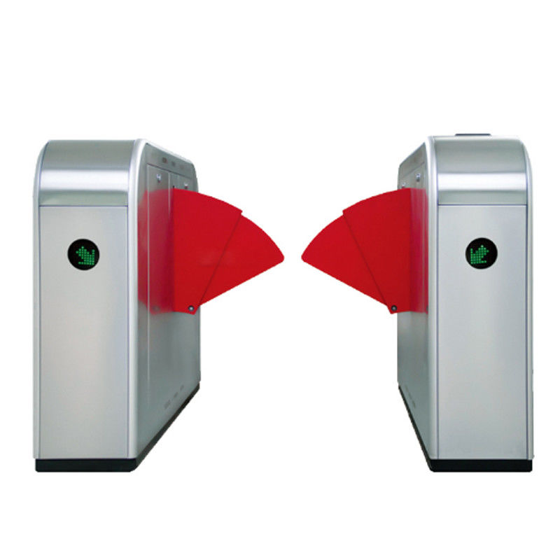 Subway Entrance Security Turnstile Gate Rfid Reader Qr Code Flap Barrier High Sensitivity