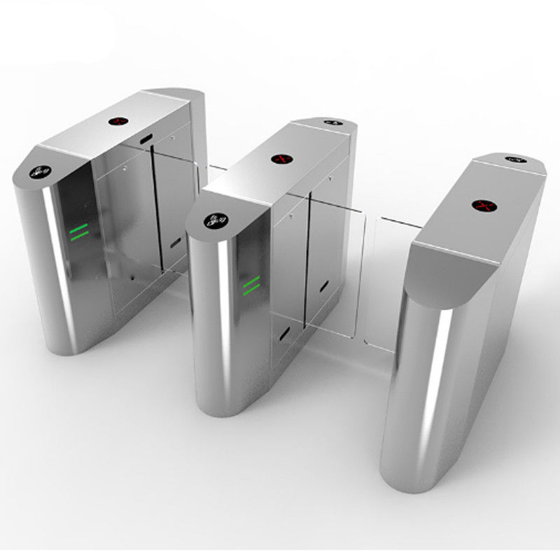 RFID Interface Swing Automatic Turnstiles Stainless Steel Security Access Supermarket Entrance