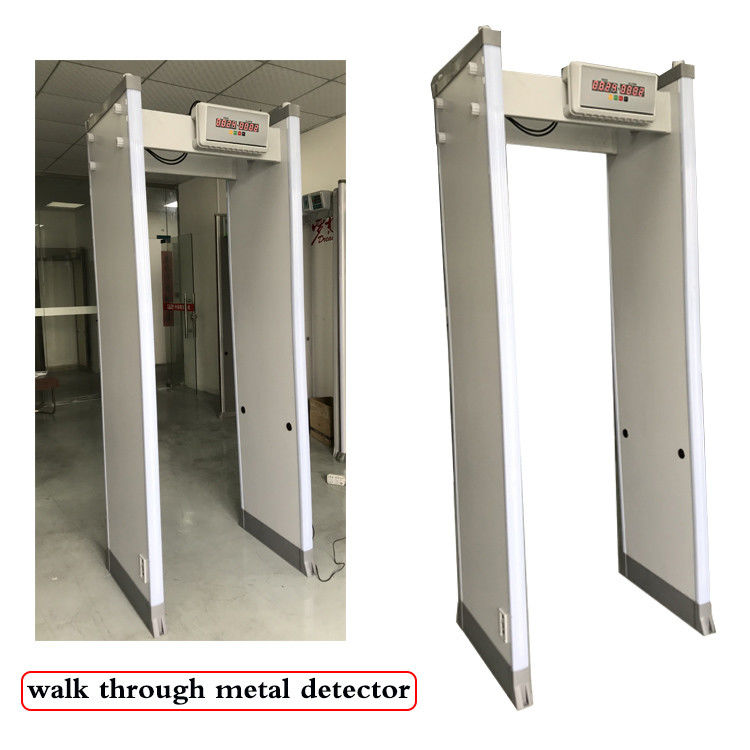 33 Detection Zones Full Body Metal Detectors , Turnstile Barrier Gate With LED Screen
