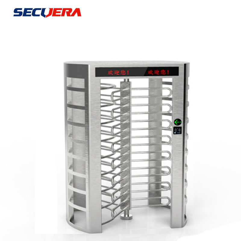 Full Height Security Electronic Fingerprint Reader Single Channel Turnstile Barrier Gate
